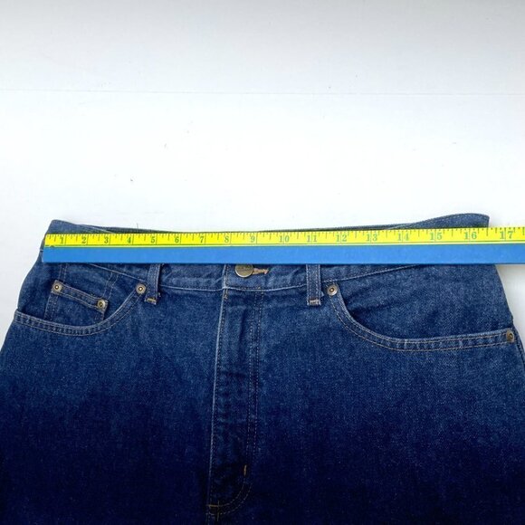 L.L. Bean Women's Flannel Lined Jeans Double L Relaxed Fit Straight Leg 14R - Picture 4 of 8